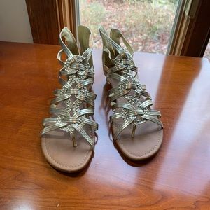 Gold Gladiator sandals